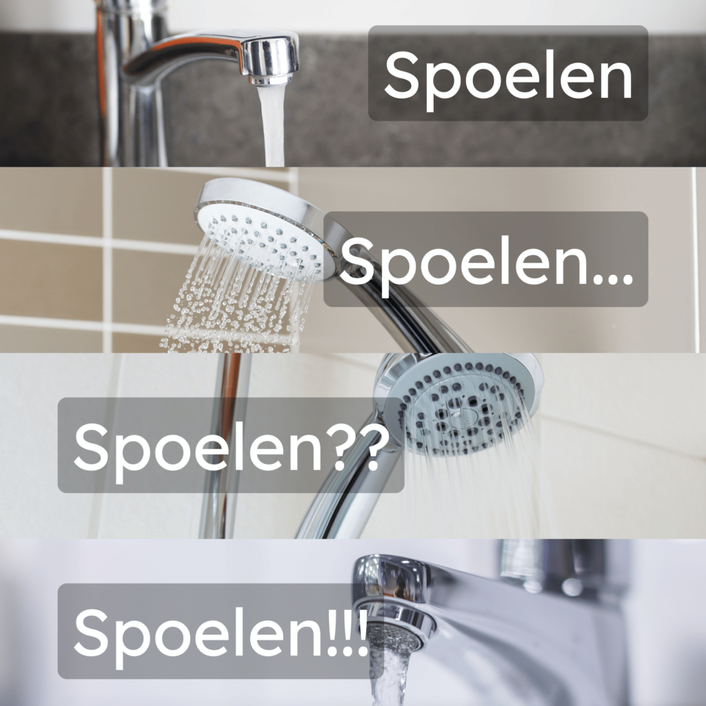 Spoelen van legionella uit je leidingen